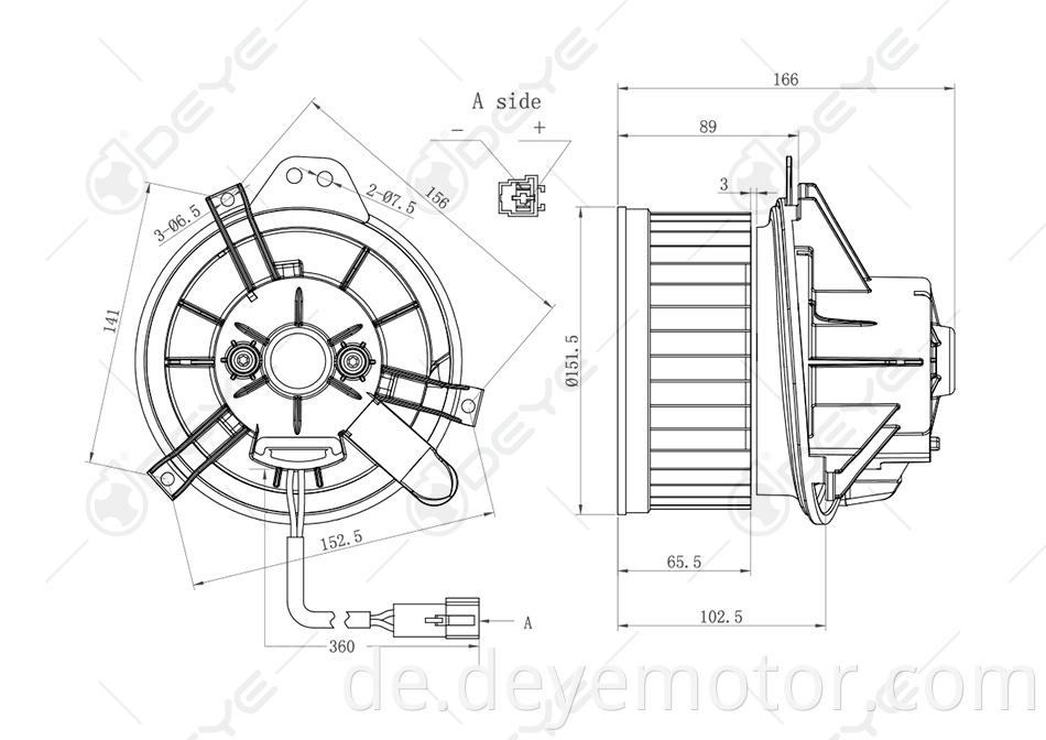 2613959 35260 4885669AC 15-80092 4644918 3010056 PM3921 2311508 Gebläsemotor für Dodge Neon Plymouth Prowler